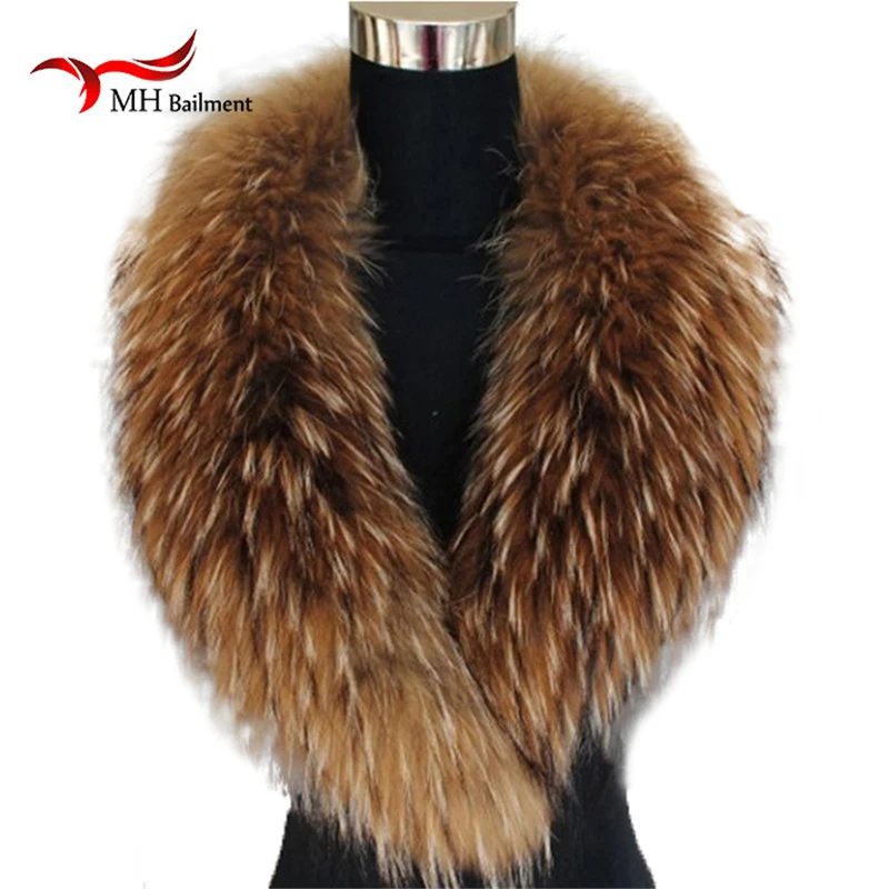 Шарфы для женщин 100% натуральный Лисий мех воротник Женская мода теплый Удобная