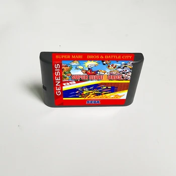

Super Mari Bros & Battle City - 16 Bit MD Game Card for Sega Megadrive Genesis Video Game Console Cartridge
