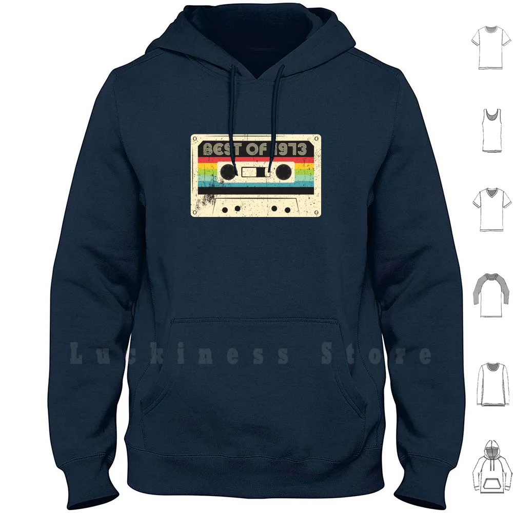 

Best Of 1973 Hoodies Long Sleeve Birthday Cute Funny Christmas Present Cool Fun Trending Birthday Gift Birthday