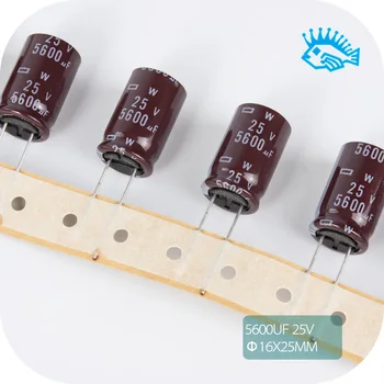 

5pcs/10pcs Japan Chemical Original electrolytic capacitor 25V5600UF generation 4700UF 105 degree high frequency low impedance