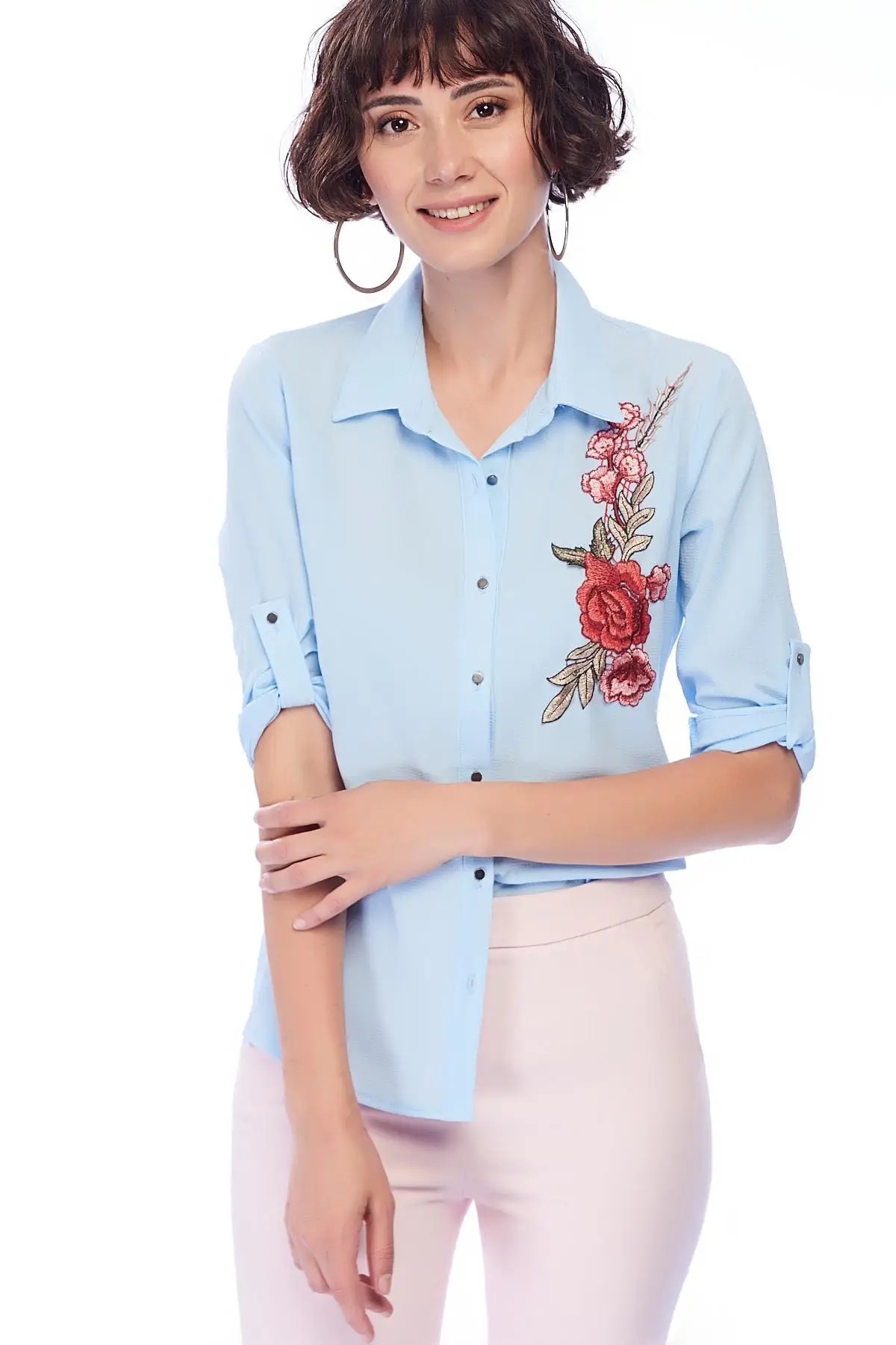 Lafaba женская рубашка Bebe Mavi Aplikeli 17Y014672 |