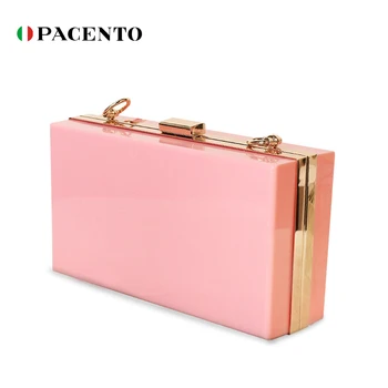 

PACENTO Bags for Women 2020 Transparent Clear Acrylic Bag Ladies Chain Shoulder Bag Messenger Crossbody Fashion Bolsos De Mujer