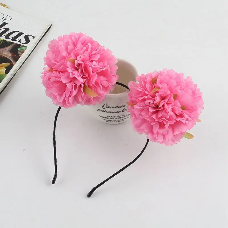 Carnation детское волос в виде короны Творческий Головные уборы для отдыха и вечеринок повязка на голову с кошачьими ушами для женских волос аксессуары-заколки для волос