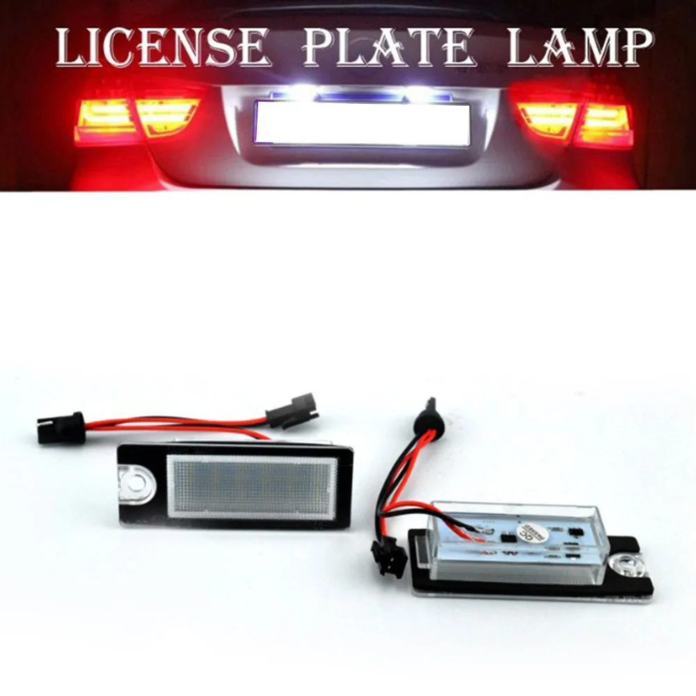 

2Pcs Led License Plate Light For Volvo S80 Xc90 S40 V60 Xc60 S60 C70 V50 Xc70 V70