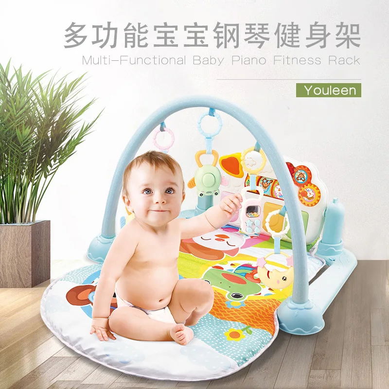 

Infant Music Kick And Play Piano Gym Mat Game Blanket 0-3-6 Month Baby on Piano Early Childhood Educational Toy