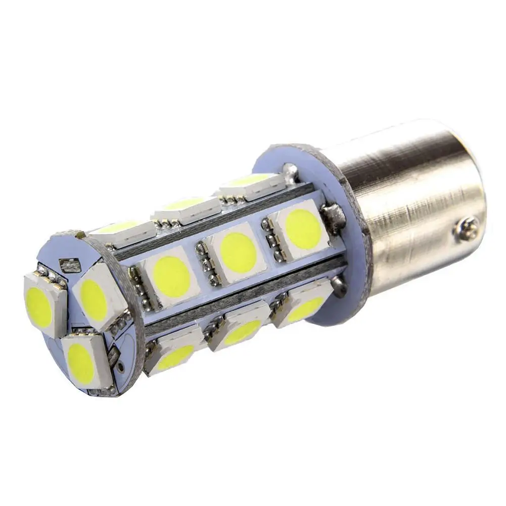 2 шт. Лидер продаж P21W 18 светодиодный 5050 SMD 1156/1157 BA15s 18smd 18 светодиодный 18 smd белый шарик автомобиля задние фонари тормоза светильник задние лампы AC/DC 12V