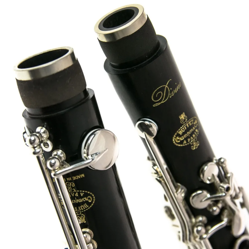 De Xin Professional Bb Clarinet DIVINE Bakelite Clarinets Nickel Silver Key Musical Instruments Case Mouthpiece Reeds