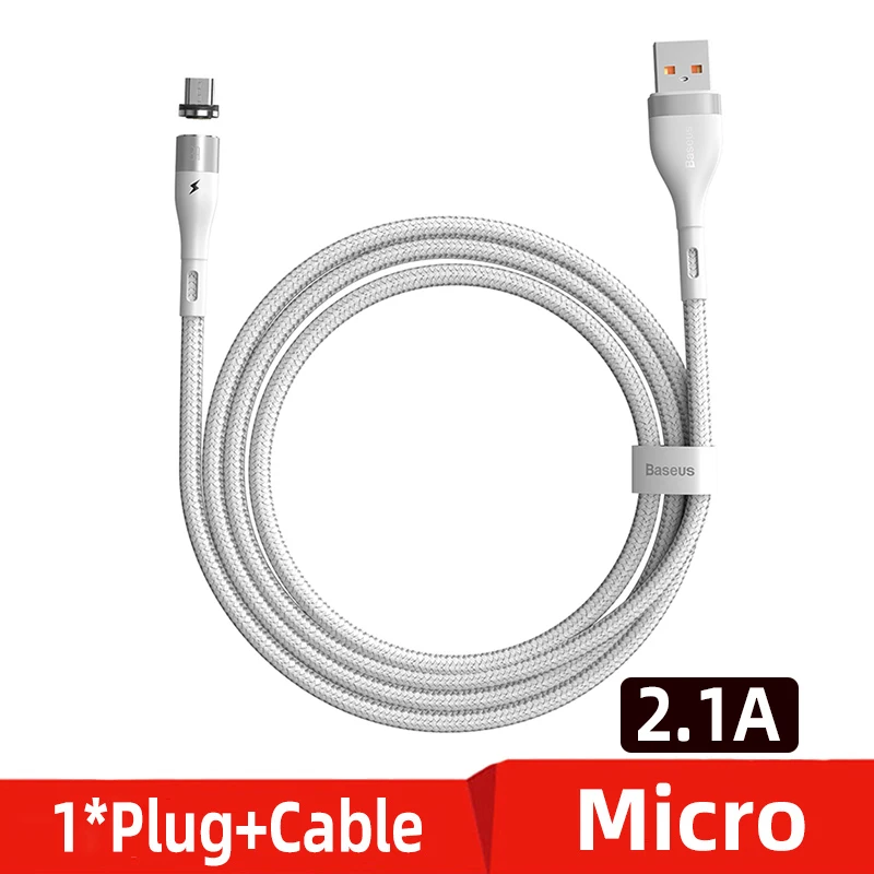 hdmi to phone Baseus Magnetic USB Cable For iPhone Samsung Huawei Fast Charging Magnet Charger USB Type C Cable Mobile Phone Micro Cord Wire iphone to tv cable Cables