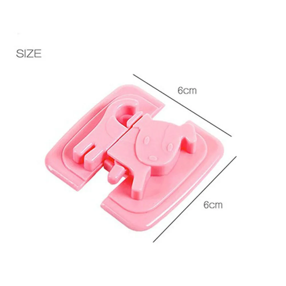 1pcs Cartoon Dog Plastic Safe Refrigerator Lock Adhesive-Self Cupboards Cabinets Drawer Lock Kids Protection