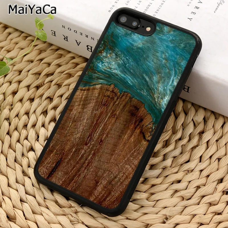 MaiYaCa защитный деревянный полимерный чехол для телефона путешественника iPhone 5 6 7 8