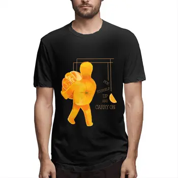 

2020 hot-sale Pick Yourself Up And Carry On Orange T Shirt Men Male tshirt Short Sleeve Funny T Shirts Tops Tees
