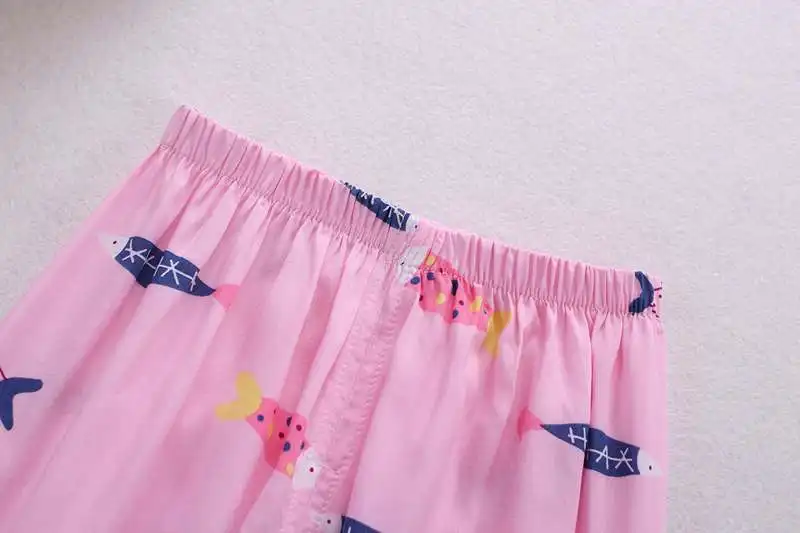 Summer New Style Men And Women Children Pants Bourette Anti Mosquito Pants Children Ankle Banded Pants Cotton Silk Lantern