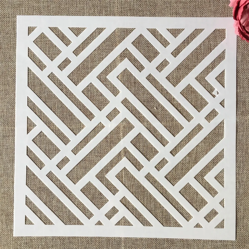 

30*30cm Big Mandala Rectangle Cross DIY Layering Stencils Wall Painting Scrapbook Coloring Embossing Album Decorative Template