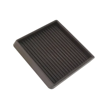 

4pcs Square Rubber Non Slip Home Floor Grip Chair Protective 3 Inch Leg Accessories Furniture Caster Cup Scratch Proof Table