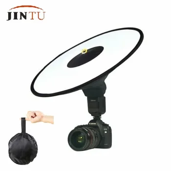 

18"/45cm Round Universal Collapsible Magnetic Ring Flash Diffuser Soft Box for Canon nikon Speedlite 580EX 430EX SB900 SB600