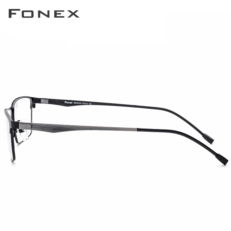 Skup FONEX okulary z lekkiego stopu ramki mężczyźni Ultralight plac krótkowzroczność okulary korekcyjne ramki metalowe pełne optyczne bezśrubowe okulary