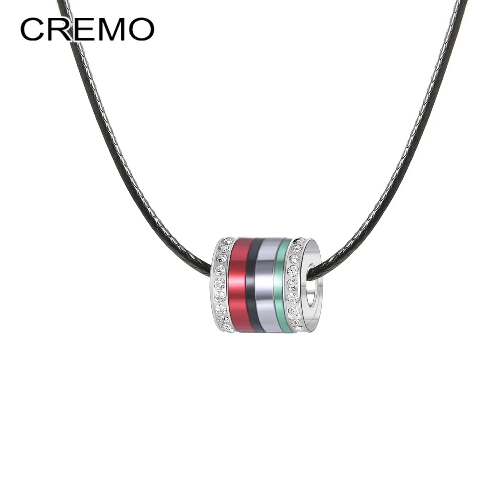 Женские кулоны вертушки Cremo изящное штабелируемое ожерелье из титановой стали