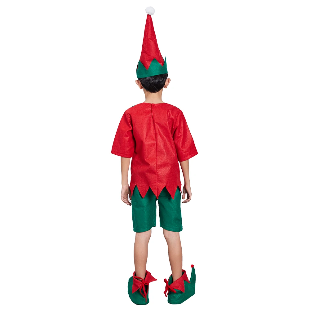 Eraspooky одинаковые комплекты для семьи в стиле унисекс Рождественский костюм эльфа для взрослых и детей, костюм Санта-Клауса, новогоднее нарядное платье для костюмированной вечеринки