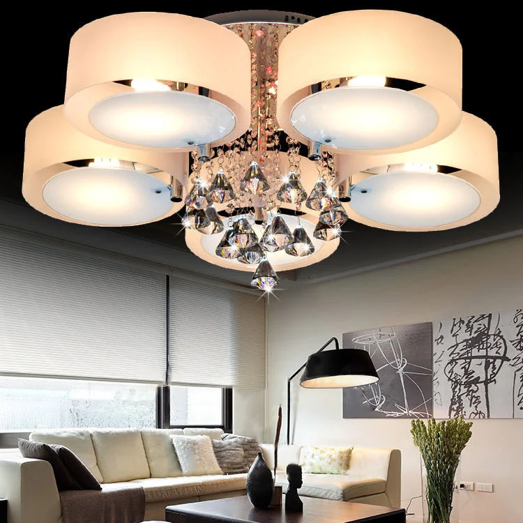 

Panana Modern 5 Lamp Heads Gorgeous Crystal Chandelier Lighting Light Pendant with Remote Control Panel Fast delivery