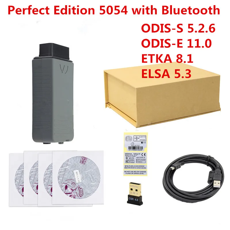 Оригинальный OKI VAS 5054A ODIS V5.1.6 генератор ключей Bluetooth AMB2300 с 5.2.6 HDD/SSD полное