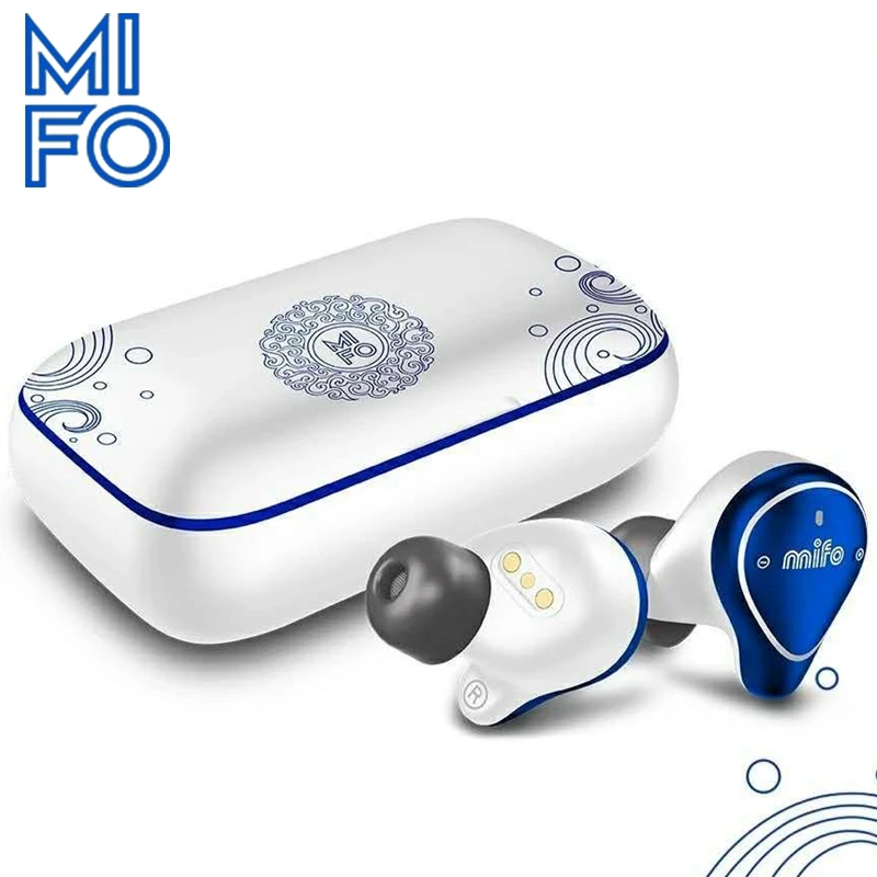Mifo O5 Limits True беспроводные наушники Handsfree Bluetooth 5,0 водонепроницаемые спортивные наушники с шумоподавлением с зарядным устройством - Цвет: Global Limits