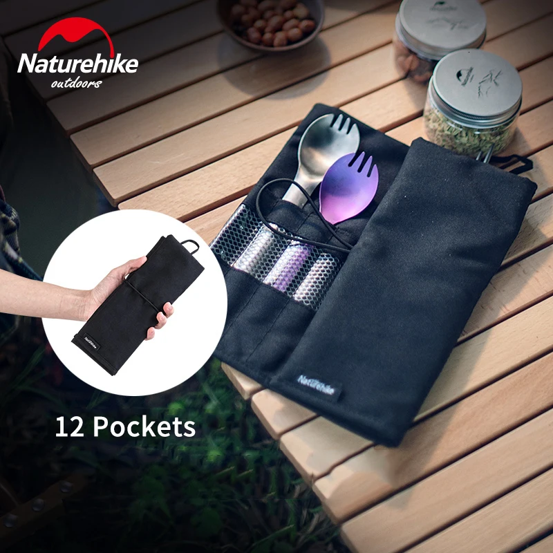 Naturehike High Quality New Tableware Storage For Chopsticks Pipe Fork Spoon Bag Portable Storage Bag