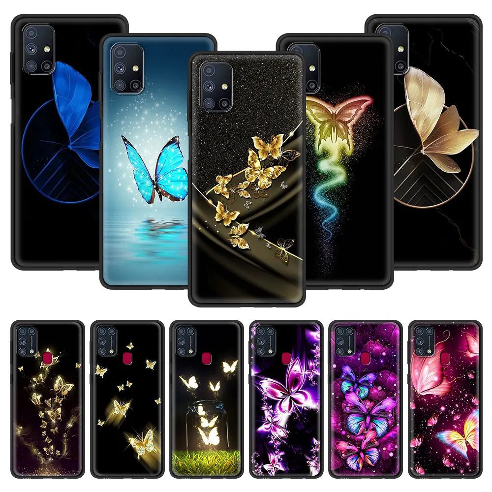 Чехол для Samsung M31 M51 M31s M30s M21 M11 M01 M62 M52 M42 5G M32 M22 M12 F62 F52 F42 F41 F22 F12 оболочка светящаяся