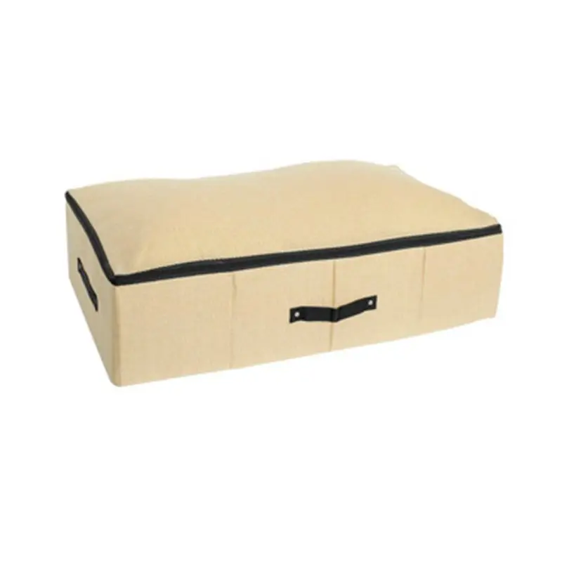 Под Кровать сумки для хранения обуви Органайзер коробка с крышками одеяла ткань Органайзер контейнеры
