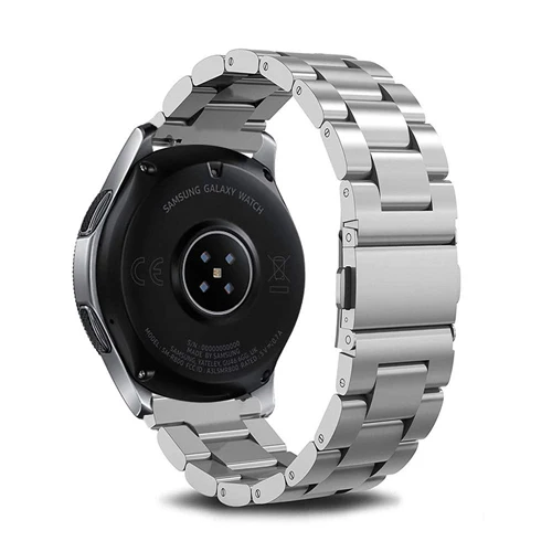 46 мм 42 мм ремешок для samsung gear S3 Frontier galaxy watch активная нержавеющая сталь 22 мм/20 мм ремешок для часов пленка+ инструмент+ ремешок для часов - Цвет ремешка: silver