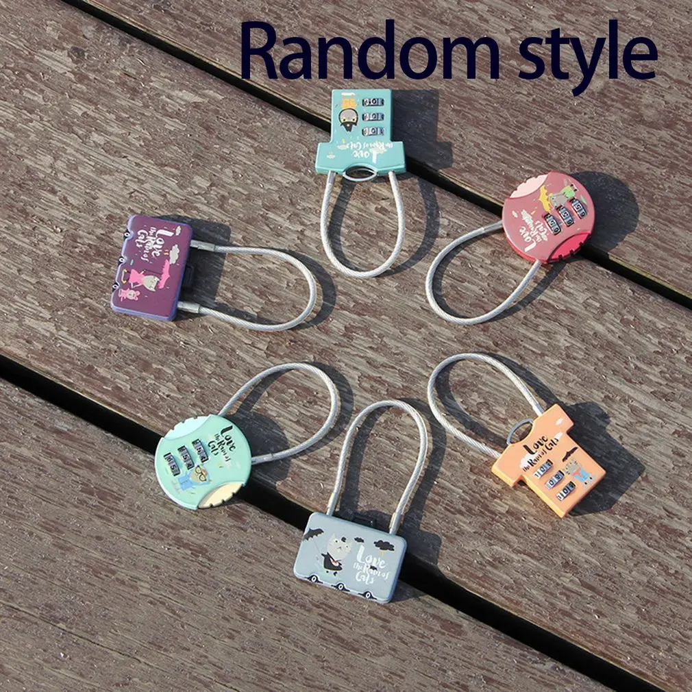 

Mini Lock Novelty Padlock Security Lock Cute Animal Cartoon Lock with Keys for Backpacks & Lockers Doors and Windows Suitcase