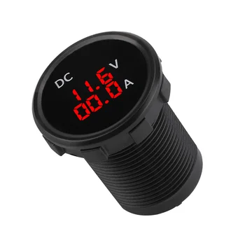 

12-24V Digital Voltmeter Ammeter Voltage Current Meter Red LED Display for Car Motorcycle car Boat ATV camper caravans