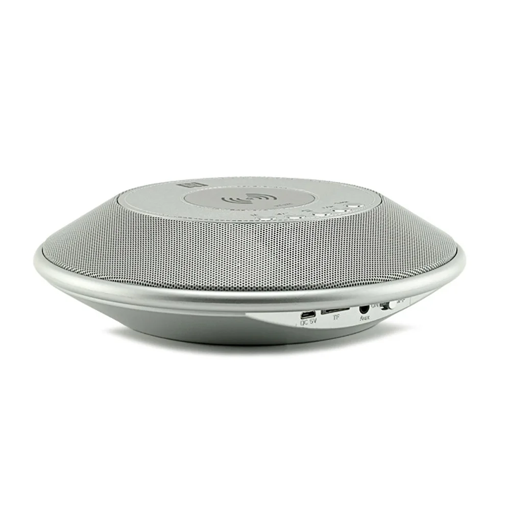 Беспроводной Bluetooth динамик QI Беспроводное зарядное устройство с fm-радио NFC будильник для iPhone samsung DQ-Drop