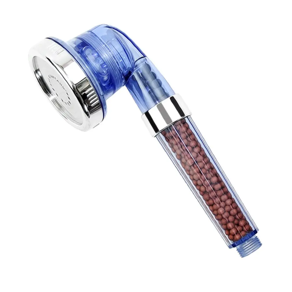 

Bathroom High Turbo Pressure Shower Head Powerful Three Gears Water Saving Negative Ion Energy Sphere Shower Head