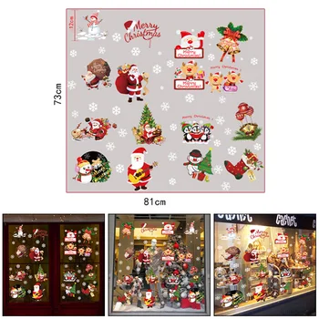 

Xmas Season Wall Sticker Decals Removable Glass Window Christmas DIY Decoration