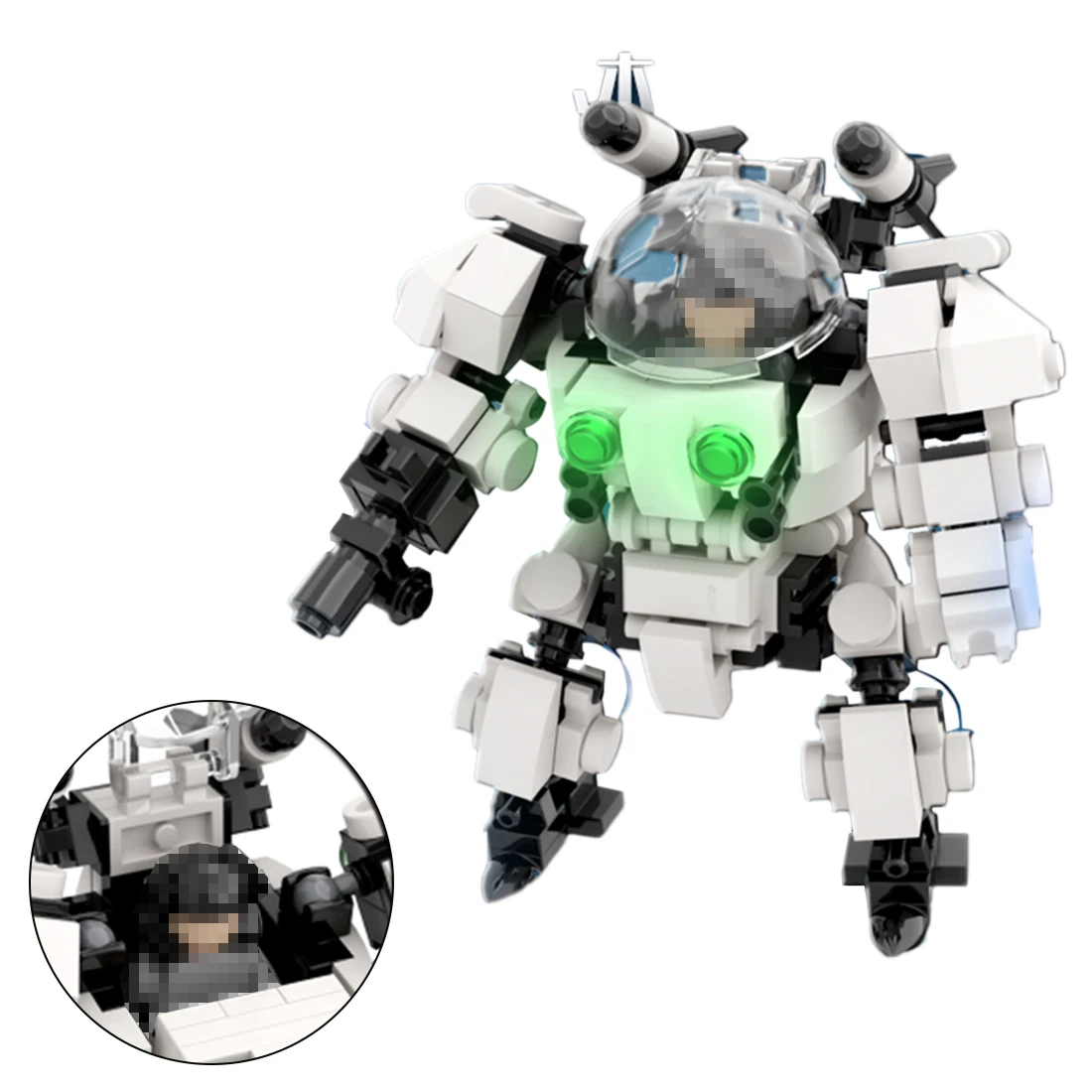 

New 188Pcs MOC Mecha Series Space Mecha Model DIY Soldier Building Kit