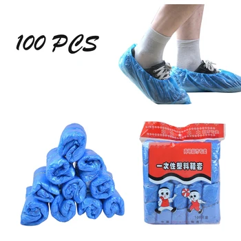

100 Pairs Disposable Boot & Shoe Covers Durable Non-Slip Water Resistant NEW 2020