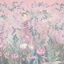 Пользовательские Настенные обои 3D Американский ручная роспись цветы и птицы лес гостиная обои декоративная картина