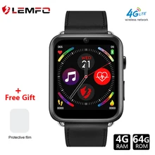 LEMFO reloj inteligente LEM10 para hombre dispositivo con 4G LTE Android 2021 4 GB de RAM 64 GB de ROM compatible con tarjeta SIM GPS WiFi cámara