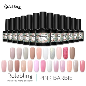 

Rolabling 80 Colors Gel Nail Polish UV Lacquer For Nail Art UV Nail Gel Lacquer Polish 10ml Manicure Glue Vernis semi permanant