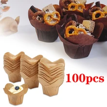 100 шт капкейк Маффин лайнер, держатель для кексов, чашки для кексов, держатели для рамекин, домашние вечерние хлебопекарные булочные
