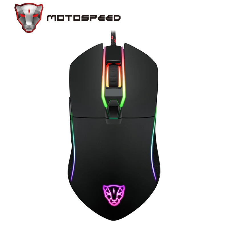 Motospeed V30 USB Wired Gaming Mouse 3500DPI Mice with LED Backlit for OSU Game Player