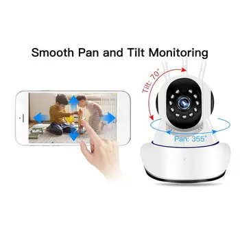 

1080P WIFI Wireless Home Security Camera Surveillance V380 Q5 2 Million Pixels CCTV Pet Camera Baby Monitor Network Camera