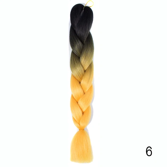 YXHAIR 100g 48 Inch Synthetic Jumbo Box Braids Expression Crochet Hair Extension for Women Pre Stretched Yaki Ombre B9