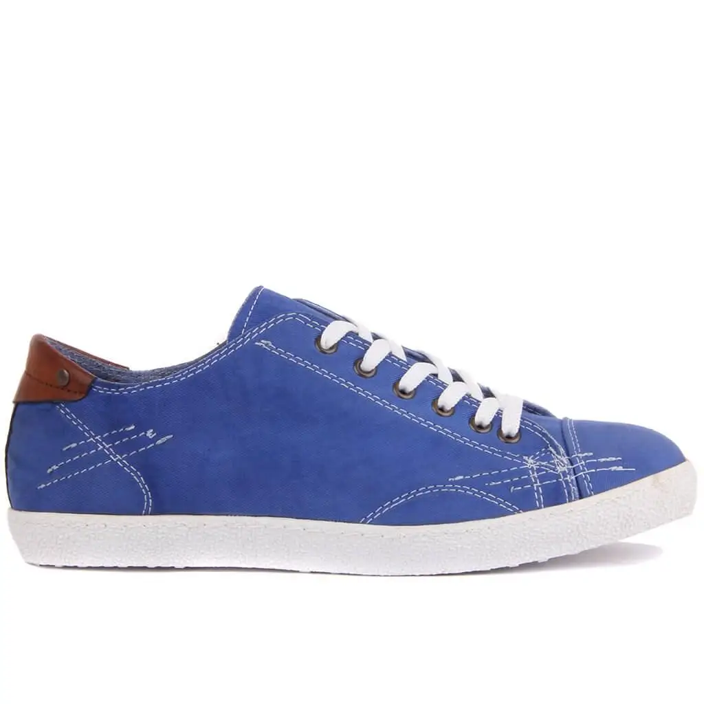 

Moxee-Blue Linen Men Casual Shoes