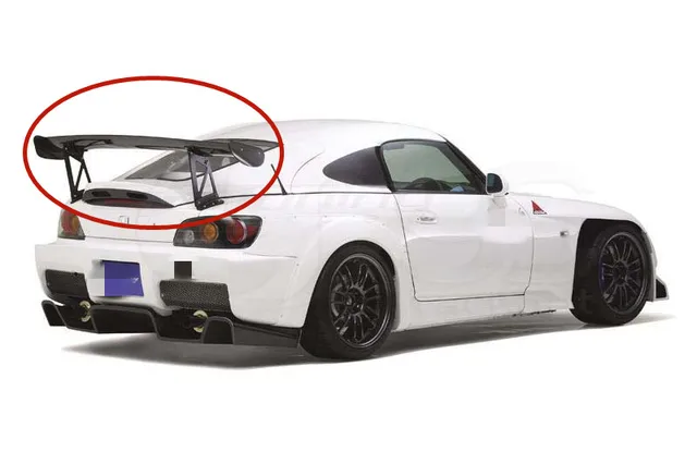 ホンダ S2000 トランクスポイラー FRP TMtype ★ NH676M 車のスタイリングfrpリヤトランクスポイラーフィットため00-08