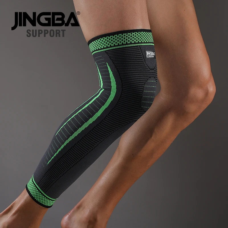 JINGBA podpora 1ks silon koleno protector+wristband support+ankle support+basketball koleno vycpávky tenis badmintonové ortéza joelheira