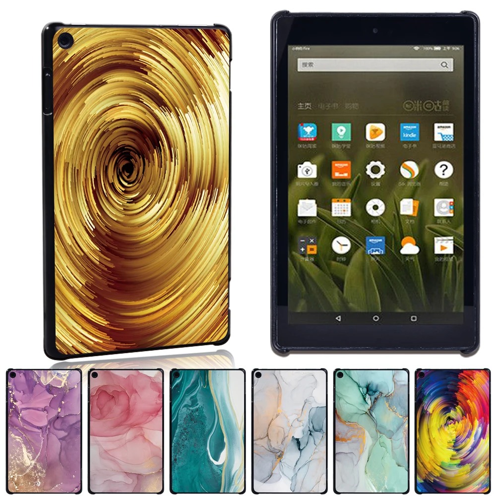 

New Printing Watercolor Slim Hard Tablet Case for Amazon Fire 7(5th/7th/9th Gen)/HD 8(6th/7th/8th Gen)/HD 10(5th/7th/9th Gen)