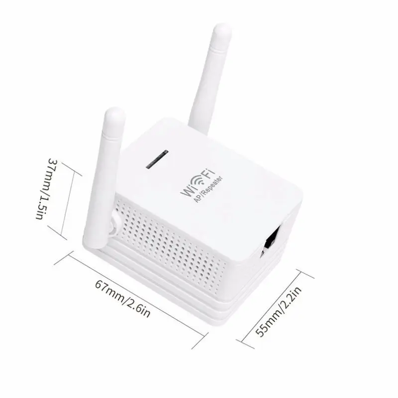 Беспроводной ретранслятор 300 Мбит/с сетевой маршрутизатор Wifi усилитель широкого диапазона двойной 2 дБ антенны ЕС вилка