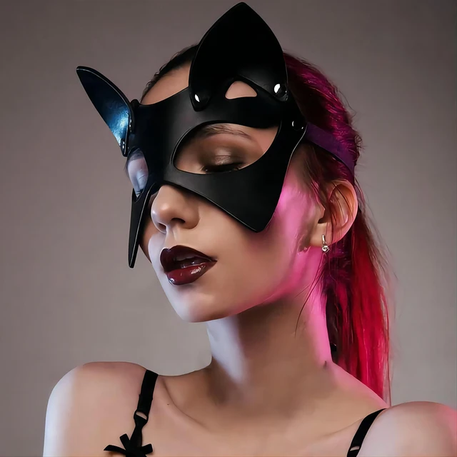 Maschera erotica giocattoli del sesso per donna gatto mezza maschera Bdsm  Party Cosplay Costume Sexy Party Bar discoteca orecchie di coniglio maschere  - AliExpress