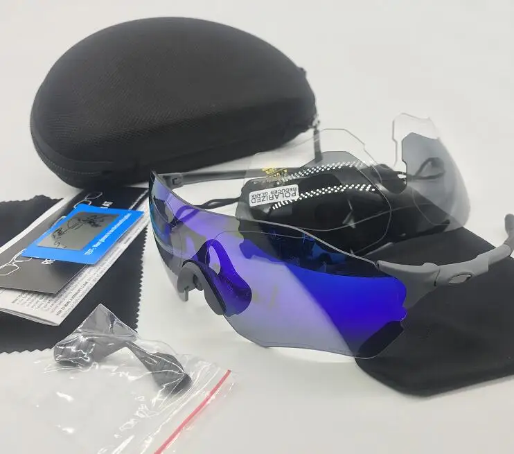 3 Lens Polarized 01 Поляризационные спортивные очки для гонок, шоссейного велосипеда, очки для горного велосипеда, очки для бега, верховой езды, рыбалки, очки для мужчин и женщин, велосипедные солнцезащитные очки - Цвет: 3 Lens Polarized 01